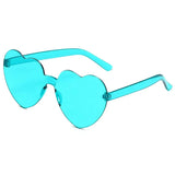 Heart-Shaped Sunglasses – UV400 Protection in Trendy Jelly Colors