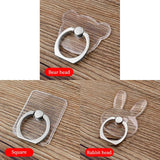 Universal Transparent Finger Ring Phone Holder – Magnetic Stand for Smartphones
