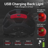 USB Rechargeable Bike Helmet with LED Light & Sun Visor - Lightweight Cycling Helmet for Men