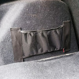 Universal Car Back Seat Mesh Storage Net – Elastic Organizer with Magic Sticker for Trunk or Seat Back