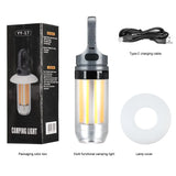 Mini LED Camping Light with 5 Modes – Rechargeable, Dual-Light Source, Portable Lantern for Hiking, Fishing & Outdoor Adventures