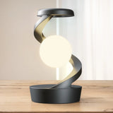 3D Levitating Moon Lamp with Wireless Charger & RGB Lighting - Floating Desk Decor