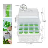 LED Grow Light Seed Starter Kit – 3-Spectrum Indoor Plant Germination Tray for Healthy Seedlings