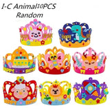DIY Sequins Crown Craft Toy – Creative EVA Foam Art Kit for Kids Party Decorations