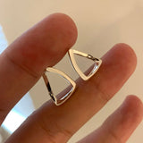 Elegant 925 Sterling Silver Zircon Hoop Earrings