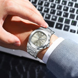 Men's Luxury Military Watch – Stainless Steel, Waterproof, Luminous, Date & Week Display