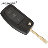 Durable 3-Button Ford Key Fob Shell Replacement with Uncut Blade
