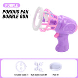 Electric Bubble Gun for Kids - Automatic Bubble Blower Toy with Fan for Outdoor Play