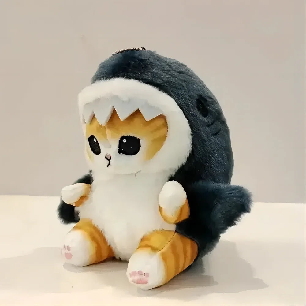 Shark Cat Plush Doll - Cute Car & Room Decor Pendant for Kids & Collectors