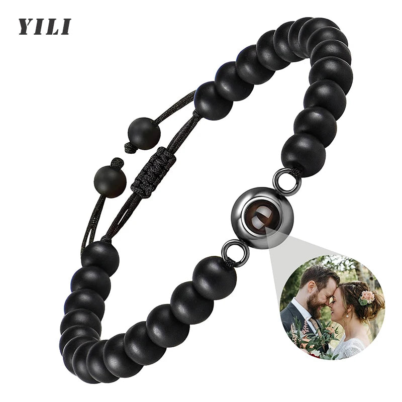 Personalized Photo Projection Bracelet – Custom Jewelry with Hidden Image