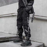 Men’s Hip Hop Pencil Pants with Elastic Waist – Comfortable Full-Length Ankle-Length Cotton Blend Casual Pants