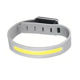 Luz de circulación nocturna recargable: linterna frontal de seguridad LED manos libres con correa ajustable y batería de larga duración