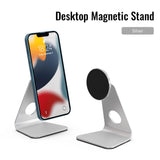 Soporte magnético para teléfono de escritorio para iPhone 12, 13, 14, 15: soporte de aluminio ajustable para uso en escritorio