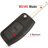 Durable 3-Button Ford Key Fob Shell Replacement with Uncut Blade