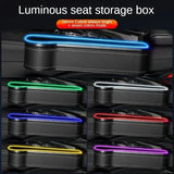 LED Car Seat Gap Organizer with Dual USB Charging & RGB Lights – Multifunctional Seat Crevice Storage Box