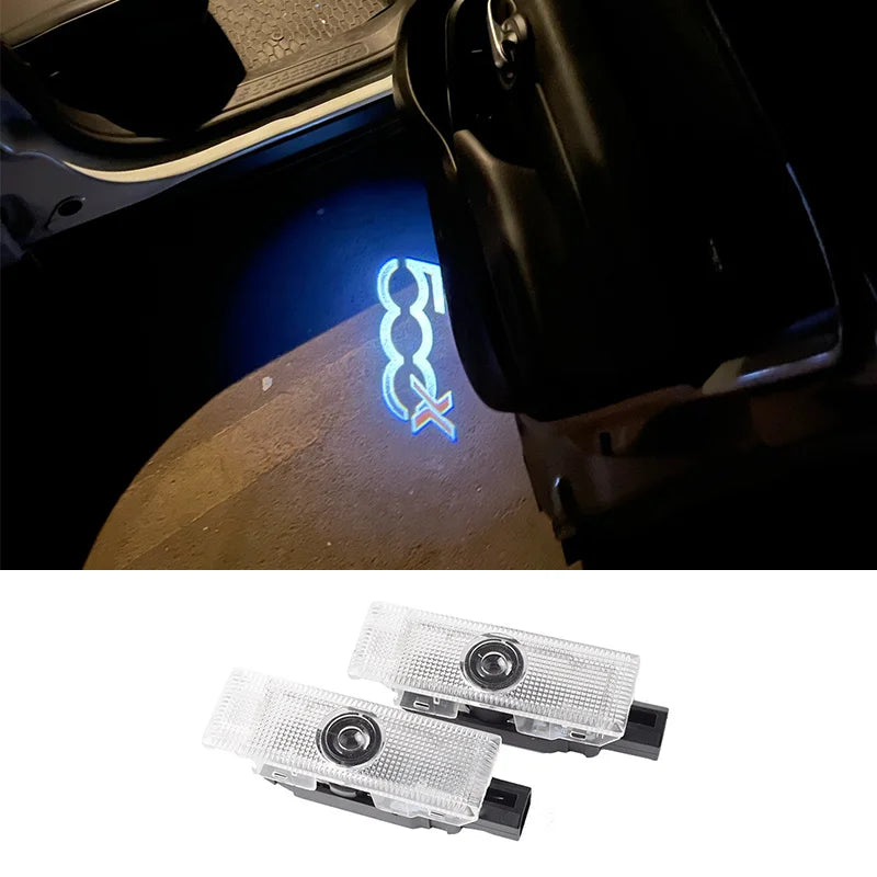 Custom LED Door Projector Lights for FIAT 500X 500L - OEM Ghost Shadow Welcome Lights