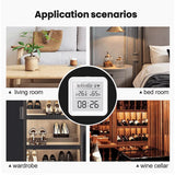 WiFi Smart Temperature Humidity Sensor with Backlight and Voice Control
