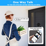1080P Smart Peephole Camera with Night Vision – WiFi Door Viewer & Motion Detection