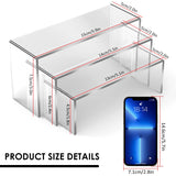 3/6/9Pcs Acrylic Display Stand Multifunctional Transparently Mini Model Storage Rack for Perfume Doll Jewelry Decor Organzier
