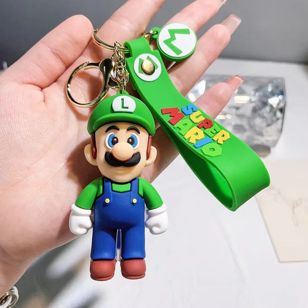 Super Mario Bros Keychain - Cute Character Figure Pendant & Collectible Toy