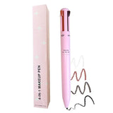 4-in-1 Waterproof Makeup Pen - Eyebrow Pencil, Lip Liner, Eyeliner & Highlighter
