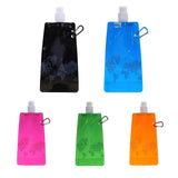 Portable Folding Water Bottle – 0.5L Outdoor Sports Water Bag for Camping and Hiking