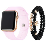 Unisex LED Digital Watch - Fashion Square Silicone Strap Timepiece