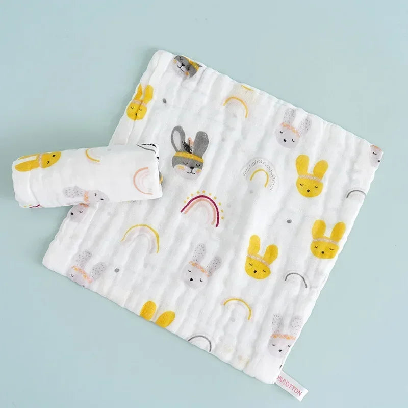 Toallas faciales para bebés de muselina ultra suave de 6 capas: toallitas suaves y absorbentes