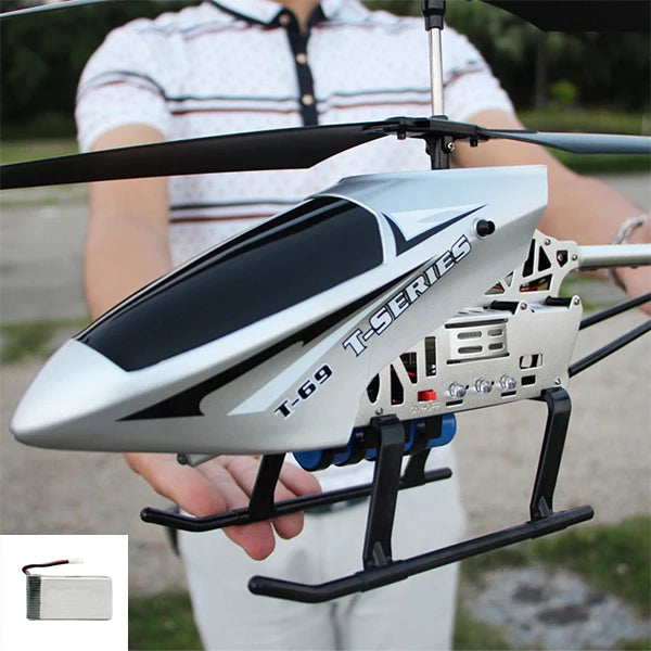 80cm Large RC Helicopter with Remote Control - 3.5CH Durable Drone for Outdoor Flying
