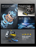 150PSI Portable Electric Tire Inflator with LED Light & Auto Shut-Off – 12V Car Air Compressor