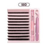 DIY Lash Extension Kit with 200 Natural Cluster Lashes