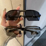 Men’s Polarized Photochromic Rectangle Sunglasses – Stylish UV Protection Eyewear
