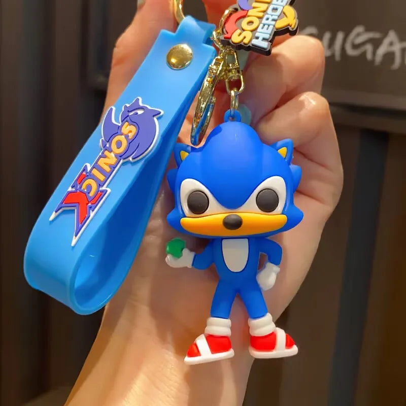 Sonic The Hedgehog Keychain – Official Anime Collectible Keyring for Bags & Pendants