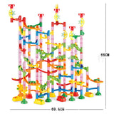 DIY Marble Run Race Track Building Set – 105-Piece Educational STEM Toy for Kids
