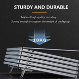 Adjustable Folding Laptop Stand – Ultra-Thin Portable Cooling Support for MacBook & Notebook