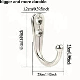 Retro Wall Hooks – Heavy Duty Iron Coat & Towel Rack with Screws for Kitchen, Bathroom, and Home Storage