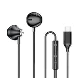 USB Type-C Wired Earbuds with HiFi Stereo Sound, Built-in Microphone & Noise Reduction for Samsung, Google Pixel, iPad, and More