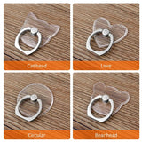 Universal Transparent Finger Ring Phone Holder – Magnetic Stand for Smartphones