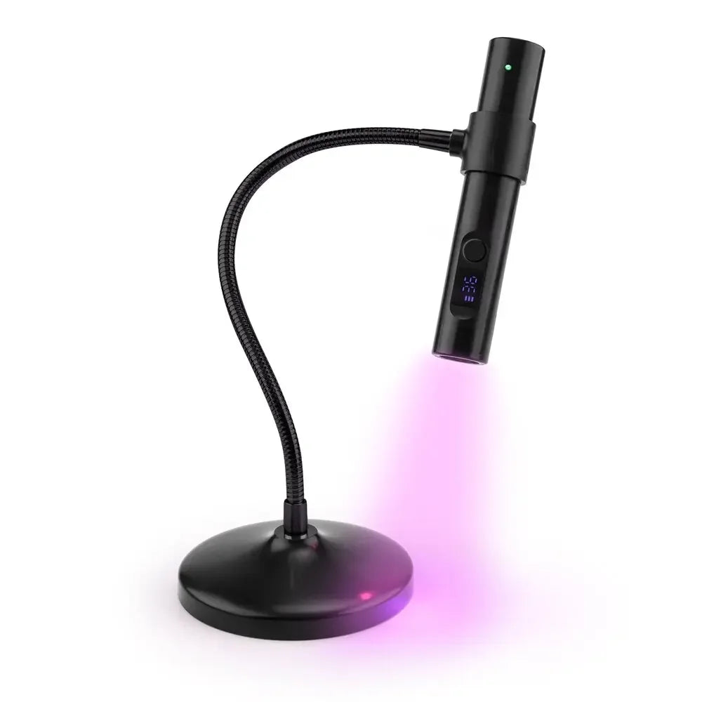Portable USB Rechargeable UV Nail Lamp - Handheld Gel Polish Dryer for Quick Manicures