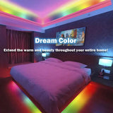 TUYA Neon LED Strip Lights 5V RGBIC Neon Strip 72LEDs/M Silicone with Music Sync RGBIC Dreamcolor Chasing Strip Tape for Room