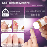 Professional Electric Nail Drill Kit - Portable Manicure Set with 12 Bits & LED Light