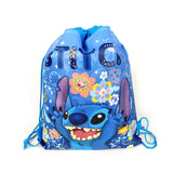 Official Disney Lilo & Stitch Drawstring Backpack - Party Favor & Gift Bag for Kids