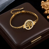 Women’s Stainless Steel Snake Chain Charm Bracelet – Trendy & Elegant Jewelry