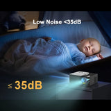 Portable WiFi Smart Projector - 1080P Support with Wireless Screen Mirroring