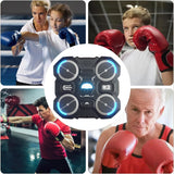 Smart Music Boxing Machine with Lights – Wall-Mounted Reflex Trainer for Kids & Teens
