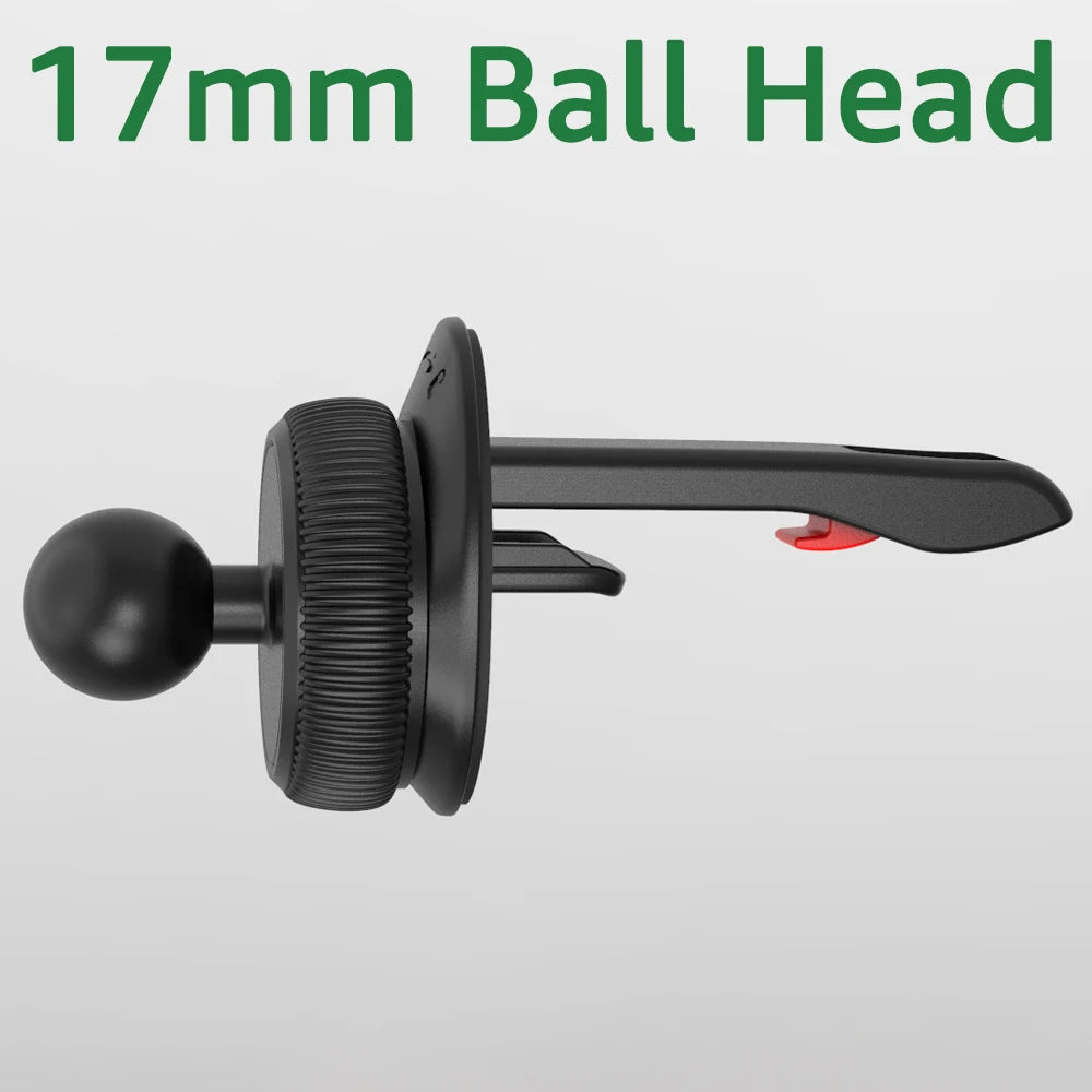 Universal Car Phone Holder Base – 17MM Ball Head for Air Vent Mount