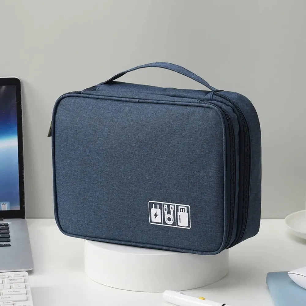 Bolsa digital multifuncional Cable de datos Auriculares Disco duro Fuente de alimentación Bolso digital Bolsa de almacenamiento de accesorios electrónicos