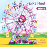 Colorful Ferris Wheel Building Blocks – Educational DIY Construction Toy for Kids and Adults