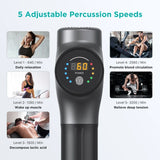 Professional 12mm Deep Tissue Massage Gun - 3200 RPM Quiet Percussion Muscle Massager for Pain Relief