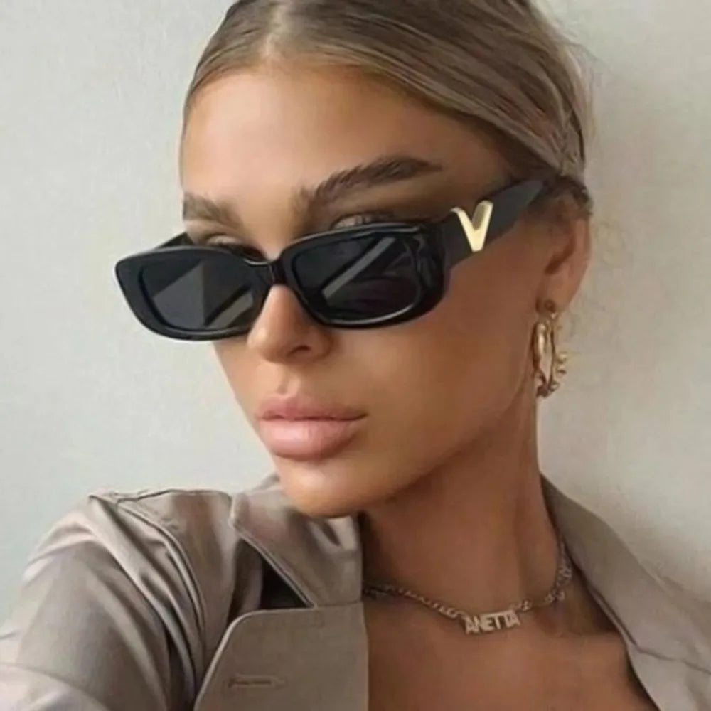 UV400 Rectangle Sunglasses for Women – Trendy Beach & Travel Eyewear